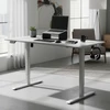 Juskys Aukščio reguliuojamas stalas Homestar Office Stand 140x60 cm baltas