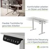 Juskys Aukščio reguliuojamas stalas Homestar Office Stand 160x75 cm baltas