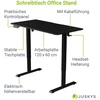 Juskys Aukščio reguliuojamas stalas Homestar Office Stand 120x60 cm juodas
