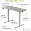 Juskys Aukščio reguliuojamas stalas Homestar Office Stand 140x60 cm baltas