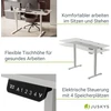 Juskys Aukščio reguliuojamas stalas Homestar Office Stand 160x75 cm baltas