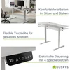 Juskys Aukščio reguliuojamas stalas Homestar Office Stand 140x60 cm baltas