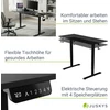 Juskys Aukščio reguliuojamas stalas Homestar Office Stand 140x60 cm juodas