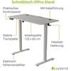 Juskys Aukščio reguliuojamas stalas Homestar Office Stand 120x60x72-117 cm baltas