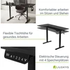 Juskys Aukščio reguliuojamas stalas Homestar Office Stand 160x75 cm juodas
