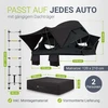 Juskys Automobilio stogo palapinė Lago 120x210 cm juoda/pilka