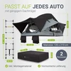 Juskys Automobilio stogo palapinė Lago 120x210 cm juoda/pilka