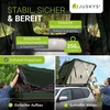 Juskys Automobilio stogo palapinė Lago 120x210 cm juoda/alyvuogių žalia