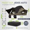 Juskys Automobilio stogo palapinė Lago 140x240 cm juoda/khaki