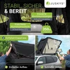 Juskys Automobilio stogo palapinė Lago 140x240 cm juoda