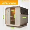 Juskys Barrel pirtis Nolvik L 120x128x194 cm natūrali
