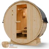 Juskys Barrel pirtis Spitzbergen 120 cm eglės mediena