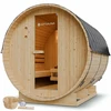 Juskys Barrel pirtis Spitzbergen 6 asmenims 220 cm su 8 kW pirties krosnele