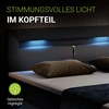 Juskys Box Spring lova Norfolk 180x200 cm juoda