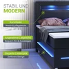 Juskys Box Spring lova Norfolk 180x200 cm juoda