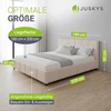 Juskys Čiužinys aptrauktas lova Florenz 180x200 cm smėlio spalvos