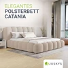 Juskys Čiužinys su apmušalais Catania 180x200 cm kreminės spalvos