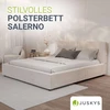Juskys Čiužinys su apmušalais Salerno 180x200 cm smėlio spalvos
