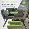Juskys Daugiafunkcinė suoliukas Calvia 132x62x84 cm pilkai margas/pilkas