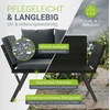 Juskys Daugiafunkcinė suoliukas Calvia 132x62x84 cm juoda/pilka