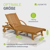 Juskys Gultas SunScape su ratukais ir staliuku 196x72,5x30 cm akacijos mediena