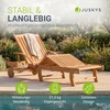 Juskys Gultas SunScape su ratukais ir staliuku 196x72,5x30 cm akacijos mediena