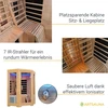 Juskys Infraraudonųjų spindulių kabina Aalborg su dviem technologijomis 120x120 cm maumedžio mediena