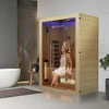 Juskys Infraraudonųjų spindulių kabina Kiruna130 Premium Dviguba technologija Hemlock mediena