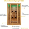 Juskys Infraraudonųjų spindulių kabina Nyborg S120V 120x105x190 cm Hemloko mediena