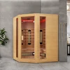 Juskys Infraraudonųjų spindulių kabina Nyborg E150V 150x150x190 cm Hemloko mediena
