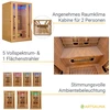 Juskys Infraraudonųjų spindulių kabina Nyborg S120V 120x105x190 cm Hemloko mediena