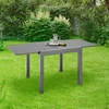 Juskys Išplečiamas sodo stalas Laki 70x70 cm antracito spalvos