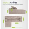 Juskys Kampinė sofa Coredo 250x56x155 cm Taupe korduro audinys