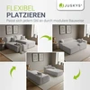 Juskys Kampinė sofa Coredo 250x56x155 cm šviesiai pilka dešinė ottoman dalis