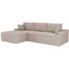 Juskys Kampinė sofa Coredo 250x56x155 cm taupe, kairinis pufas