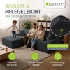 Juskys Kampinė sofa Coredo 250x56x155 cm Tamsiai pilka korduro audinys