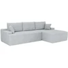 Juskys Kampinė sofa Coredo 250x56x155 cm šviesiai pilka dešinė ottoman dalis