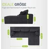 Juskys Kampinė sofa Coredo su otomanu dešinėje 250x56x155 cm tamsiai pilka