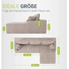 Juskys Kampinė sofa Coredo su otomanų dešinėje 250x56x155 cm tamsiai pilka-ruda