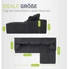 Juskys Kampinė sofa Coredo su otomanu dešinėje 250x56x155 cm tamsiai pilka
