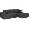 Juskys Kampinė sofa Coredo su otomanu dešinėje 250x56x155 cm tamsiai pilka