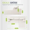 Juskys Kampinė sofa Homestar Coredo su dešiniuoju otomanu, kreminė