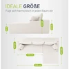 Juskys Kampinė sofa Homestar Coredo su dešiniuoju otomanu, kreminė