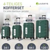 Kelioninis Juskys Kietasis lagaminų rinkinys Rom 4 vnt tamsiai žalias