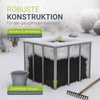 Juskys Komposteris 450 L 80x80x70 cm sidabrinis