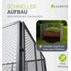 Juskys Komposteris 800L 80x80x70 cm sidabro spalvos