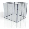Juskys Komposto dėžė 80x80x70 cm Sidabrinė metalinė