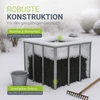 Juskys Komposto dėžė 80x80x70 cm Sidabrinė metalinė