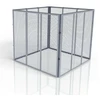 Juskys Komposto dėžė 80x80x70 cm Sidabrinė metalinė