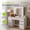 Juskys Kosmetinis staliukas Homestar Talea 110x40x141 cm baltas